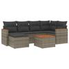VidaXL Garden Lounge Set with Cushions 7 Pcs, Patio Sofas, Patio Furniture Set, Outdoor Furniture, Grey 3226186