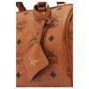 MCM Ella Silberfarbene Metallbeschläge Boston Tasche Schulter Crossbody Damen Handtaschen Cognac MWBFAEA03CO001