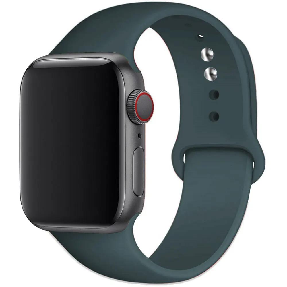 Silikonový řemínek pro Apple Watch 44mm 40mm 49mm 45mm 41mm 38mm 42mm Correa Belt Bracelet pro Apple Watch Series 9 8 7 6 5 3 SE Ultra 2