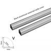 Schwarze Abdeckung 3-30 Fuß/Pack LED-Aluminiumprofil 0,5 m/Fuß U/V-Form Geeignet für 8-12 mm LED-Streifen Gehäusekanal led