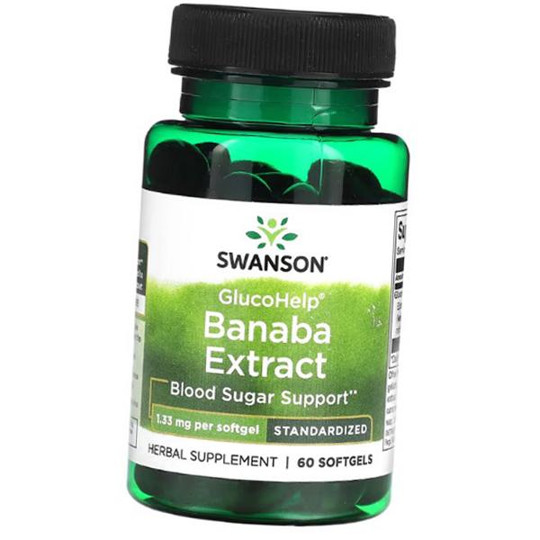 

Banaba Leaf Extract, GlucoHelp Banaba Extract, Swanson 60gelcaps (71280346) 60softgels