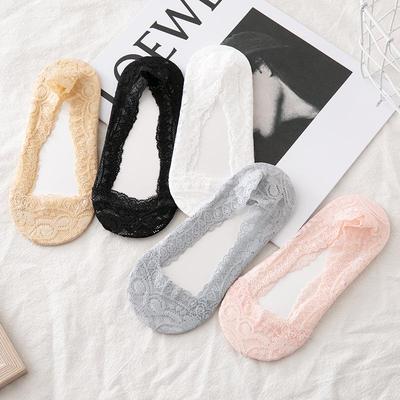 Damen Ultra-Dünne Spitzen Rutschfeste Unsichtbare Socken