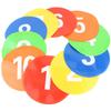 11PCS TPE Training Discs Round Flat Marker Set Portable Spot Markers Soccer Training