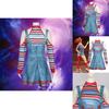 Süßes Dada Zirkusclown Kostüm Halloween Cosplay Horror Puppe Dienstmädchenkleid Revival Set