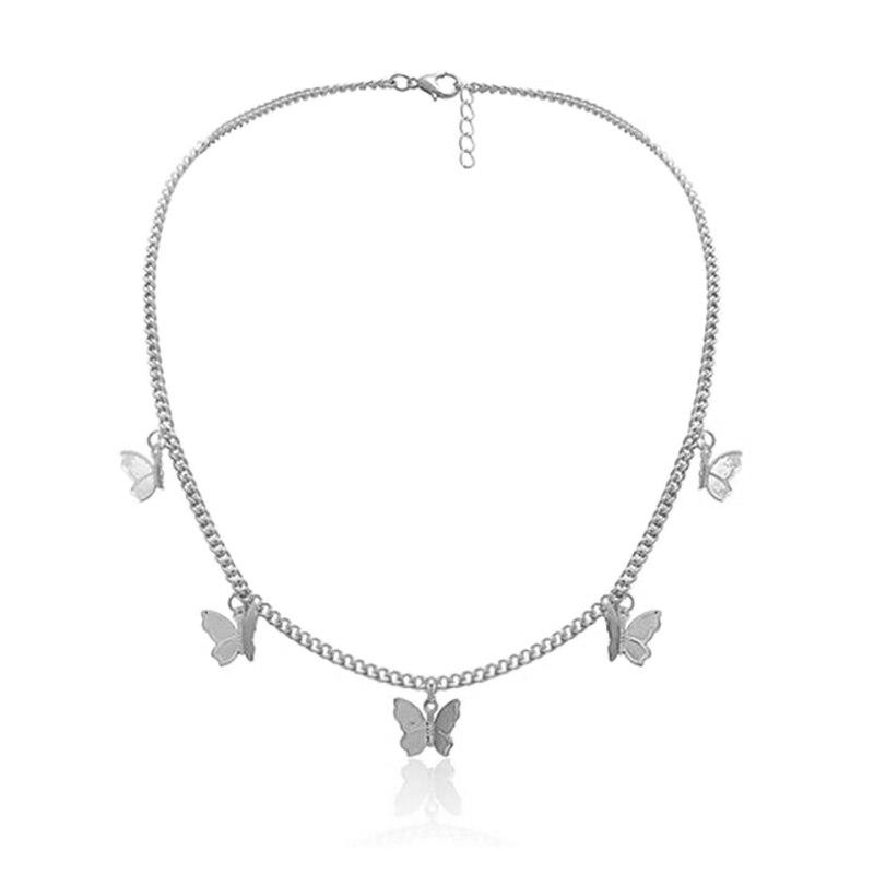 Mehrschichtige Halskette mit Schmetterlingsanhänger für Frauen, Vintage-Charme, Schmetterlinge, goldener Halsreif, Mode, exquisiter klassischer Schmuck, Geschenk