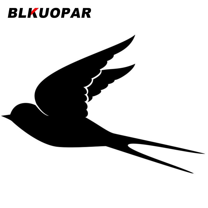 BLKUOPAR for Flying Swallow Silhouette Car Stickers Simple Sunscreen Decals Fashionable Windshield Vehicle Decor Car Label