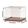 Wooden Bottom Storage Box Window Acrylic Toy Gundam Building Block Box Glue-Free Dust Cover