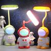 Astronaut Desk Lamp for Kids Novelty Spaceman LED Night Light with 7 Colors Nursery Bedside Lamp with Flexible Gooseneck for Living Room Bedroom