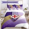 Fiorentina FC Printed 3PCS Bedding Set Breathable Duvet Cover with Pillowcases Decorative Bed Linen for Bedroom Home