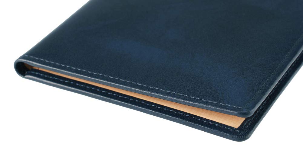 Case Shirasagi Leather 8257 Navy [CYPRUS] 20-Card