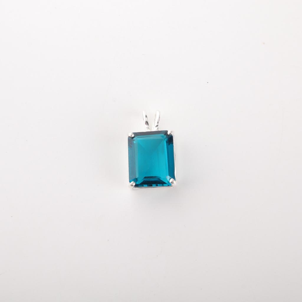 Natural Apatite Gemstone 925 Sterling Silver Jewelry Handcrafted Pendant 0.69" PP-58-4