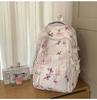 Schoolbag New High-value Fresh and Sweet National Style Literary Butterfly Backpack Junior High School Students Lightweight Large-capacity Backpack