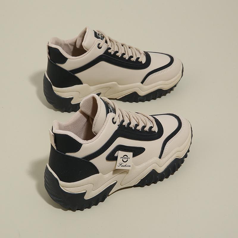

2025 autumn new high-top shoes for children and students ins Korean version of versatile thick-soled height-increasing sports and leisure dad shoes 40