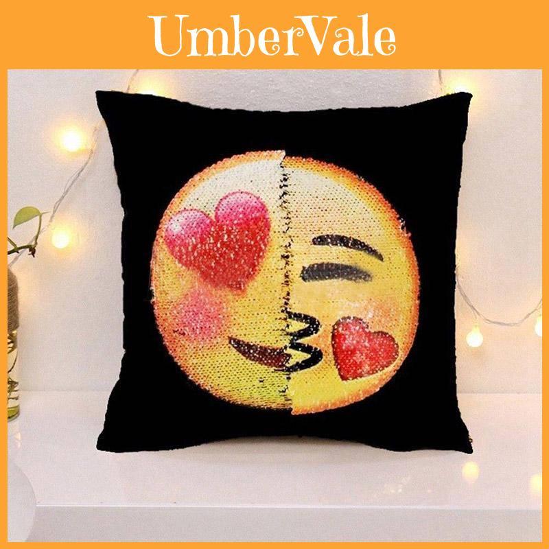 Soft And Stylish Double-sided Mermaid Sequin Cushion Cover In Various Colors