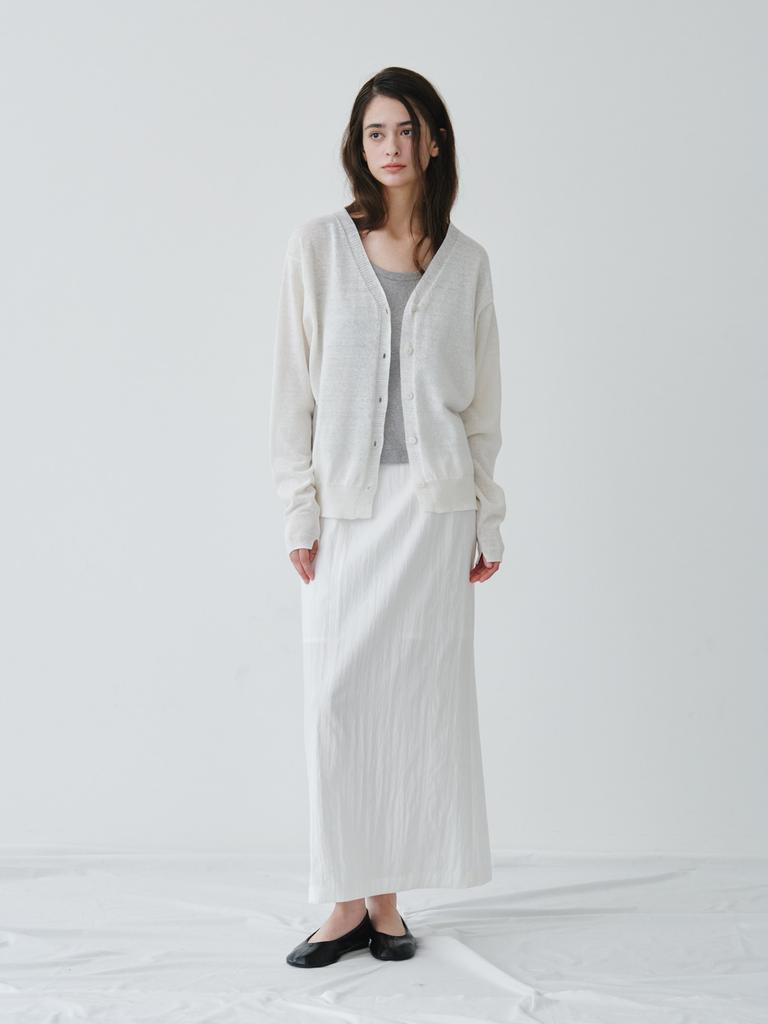 Reply Maxi Back Slit Skirt_Off White