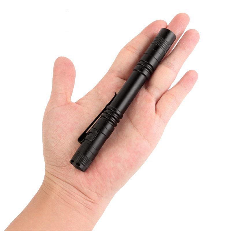 Aluminum Alloy Pen-shaped Mini Flashlight - AAA Battery, Outdoor Strong Light