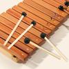 2 Pieces Percussion Drumsticks, Rubber Head Professional Steel Drum Mallets, Wood Handle for Performance, Glockenspiel