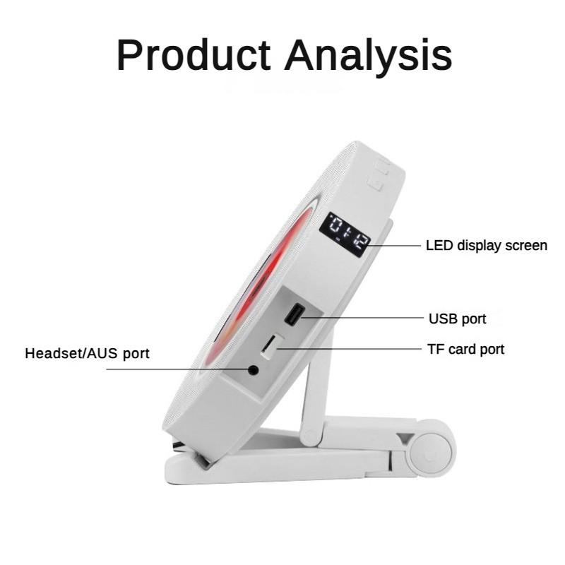 Inteligentní Bluetooth Audio Systém Prenatální Vzdělávací Stroj Přenosný Anglický CD Repeater Nový Nástěnný CD Přehrávač