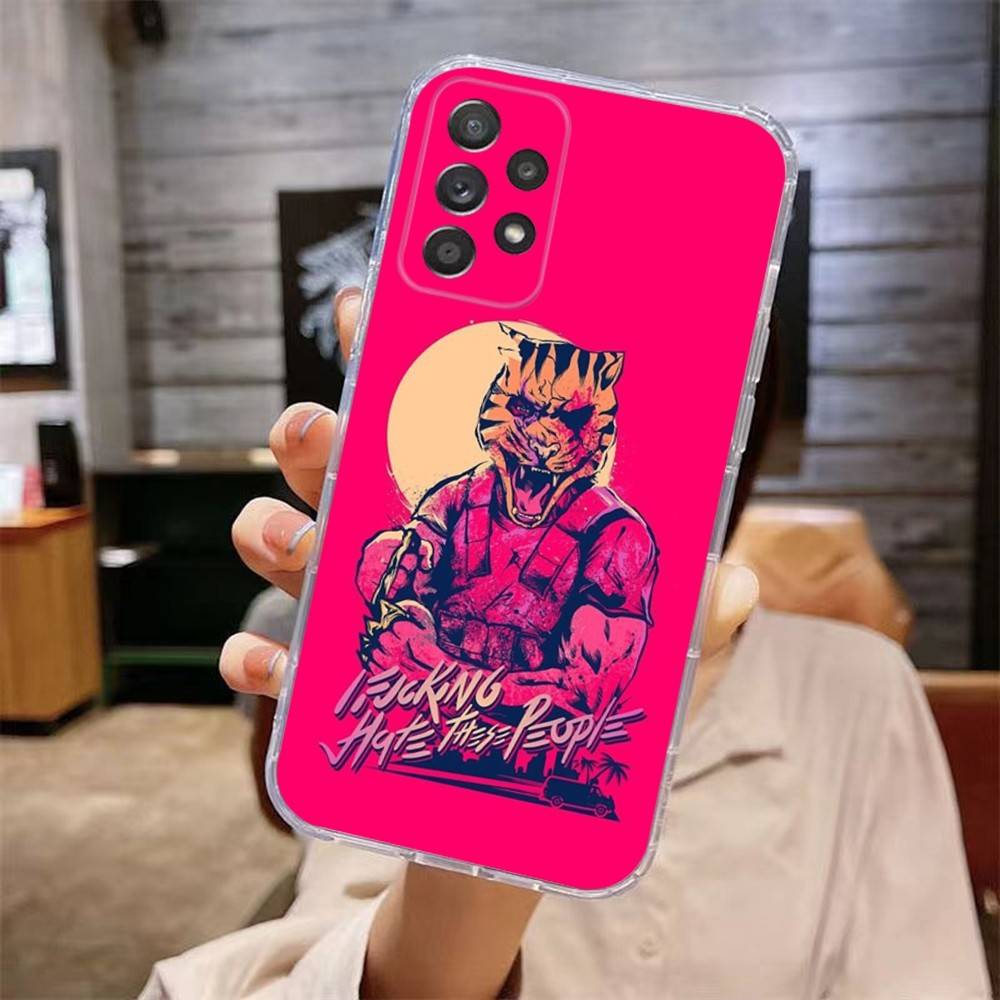 

Game Hotline Miami Phone Case For Samsung Galaxy A,71,70,52,51,40,31,50,50S,30S,21S,12,10,Note20ultra Transparent Cover samsunga52s