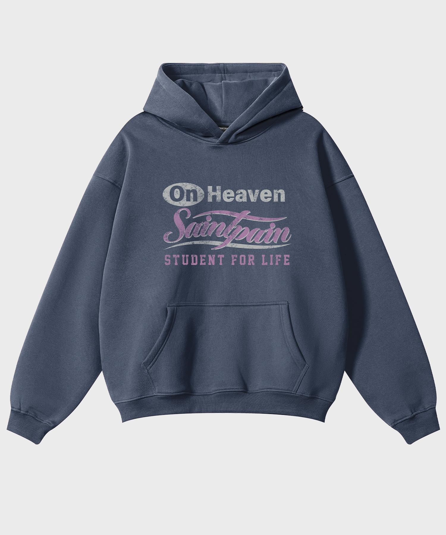 Saint Pain Sp On Heaven Oversized Hoodie Blue Blue/M