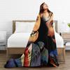 Warm Soft Blankets Camping Charlie Kirk Funny Meme Throw Blanket Novelty  Bedspread For Outdoor