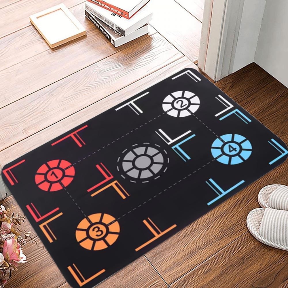 1pc Basketball Attack Route Creative Door Mat Basketball Training Anti Slip Mat Sports Enthusiasts Home Decoration