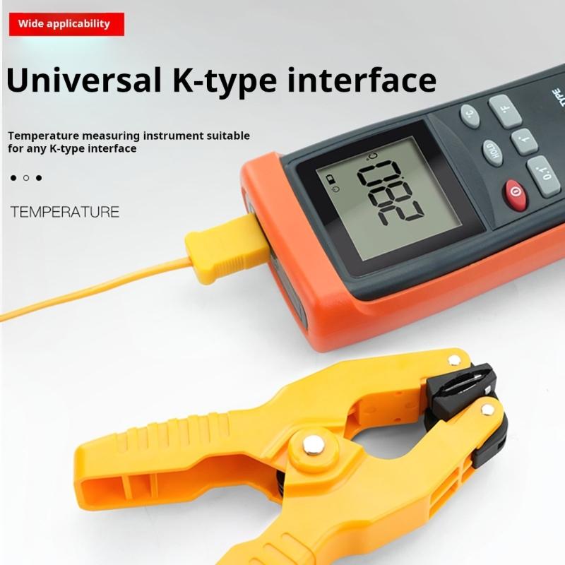 K Type Probe Test Clip Thermometers Probe Temperature Sensors Clip Plumbing Clamp For Accurate Temperature Control