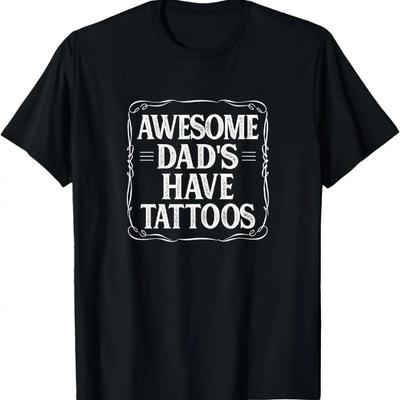 Tolle Papas haben Tattoos - Vintage Stil - T-Shirt