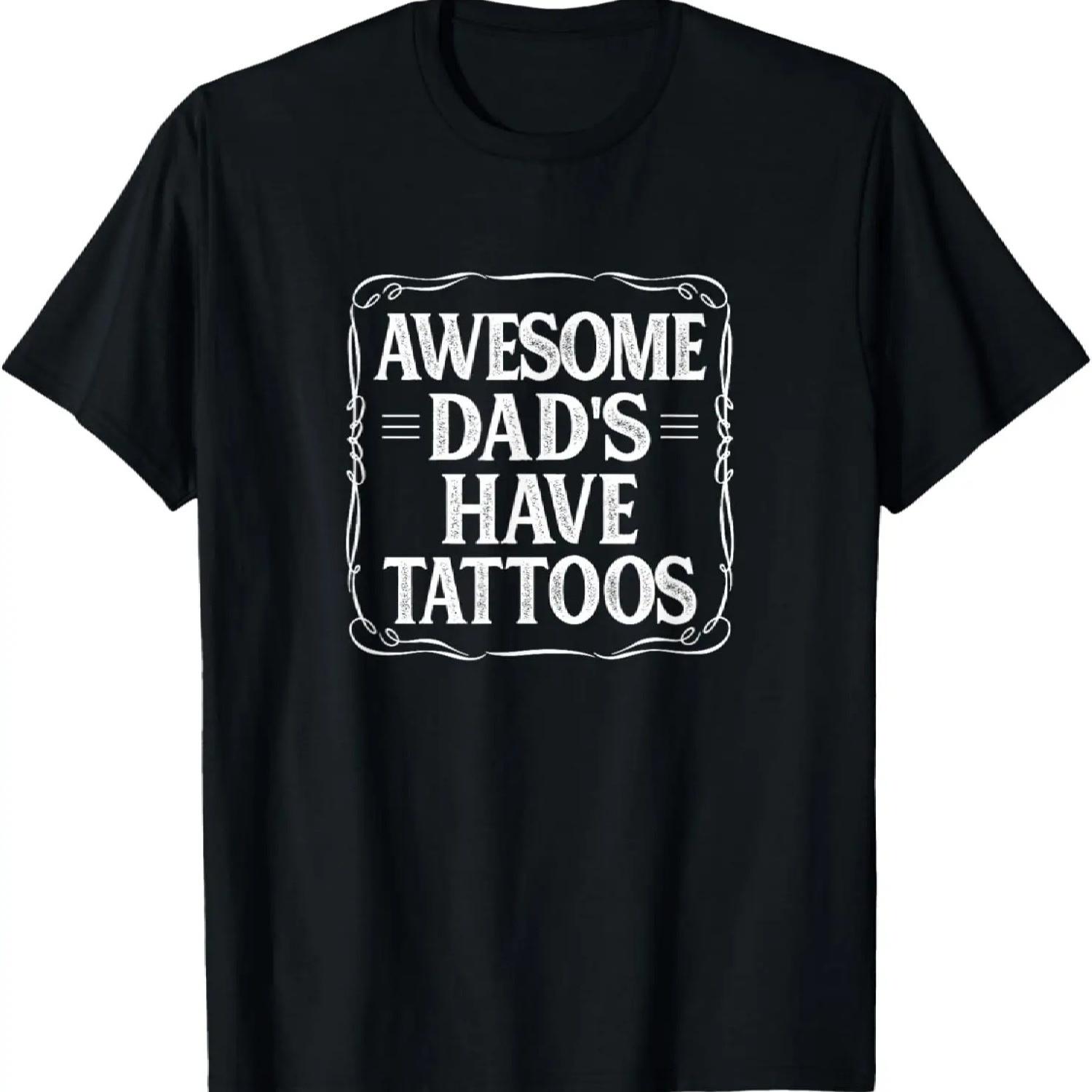 

Awesome Dad s Have Tattoos - Vintage Style - T-Shirt XXXXXL чорний
