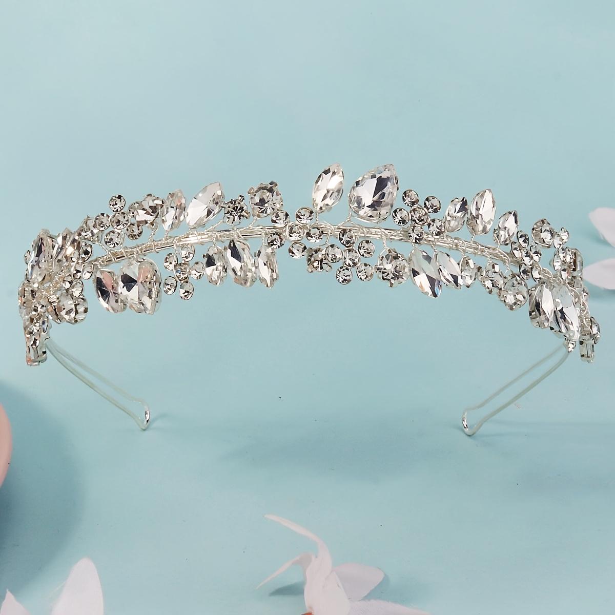

1PC Light Luxury Rhinestone Fashion Handmade Headband Headband, Simple Daily Versatile Temperament Headgear