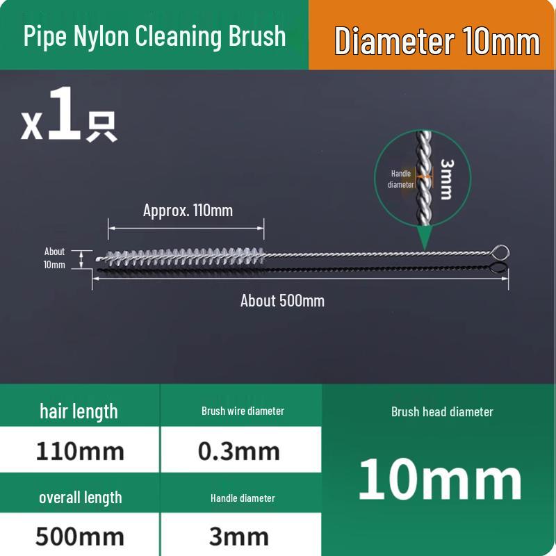 Extended Handle Nylon Tube Cleaning Brush