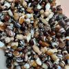 Twisted Silk Agate Vase-Style Beads, 8×16mm, Black Coffee Color, Handmade Jewelry Accessories