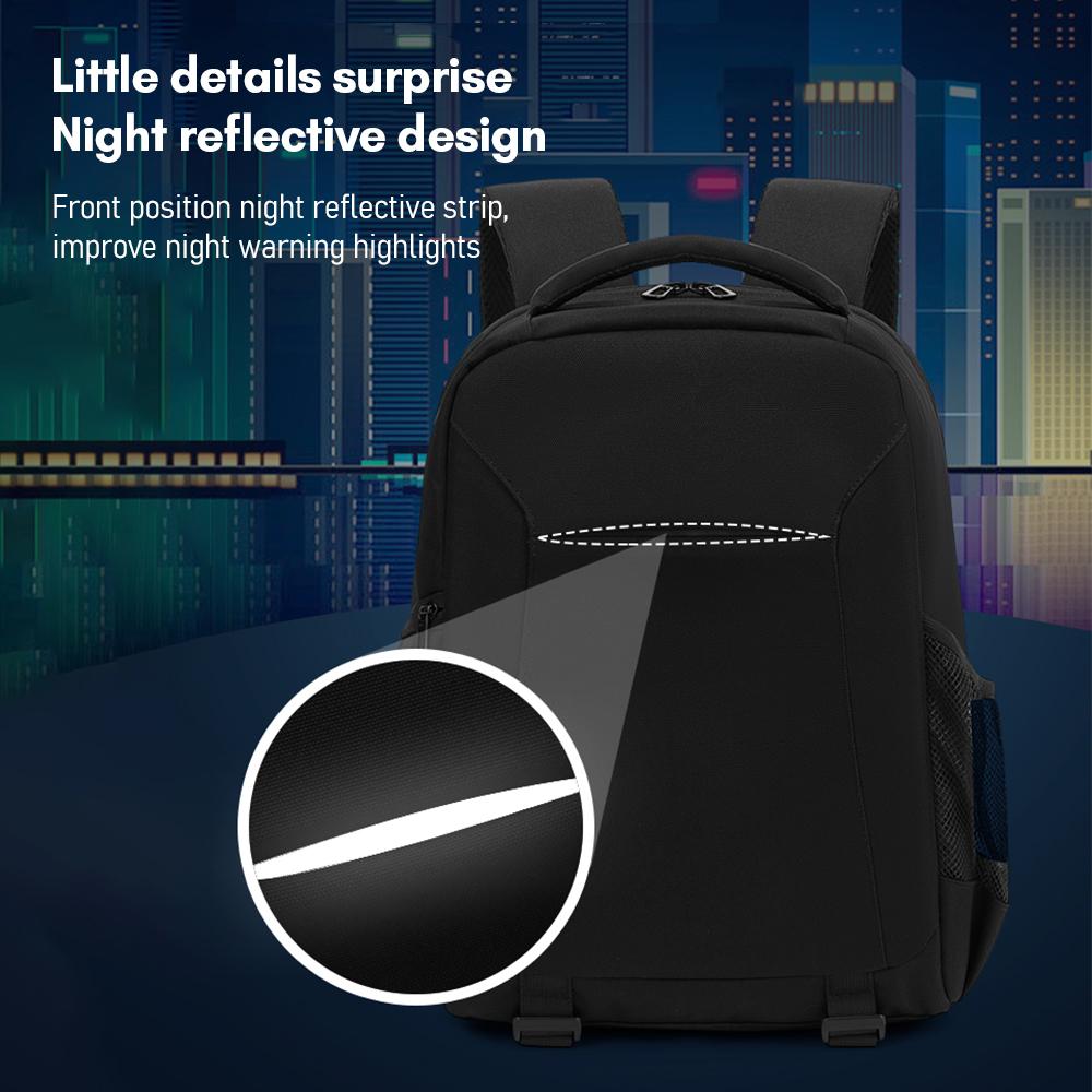 Kameraryggsäck Fotograferingsförvaringsväska Sidöppning Tillgänglig för Bärbar Dator med Flexibla Avdelare