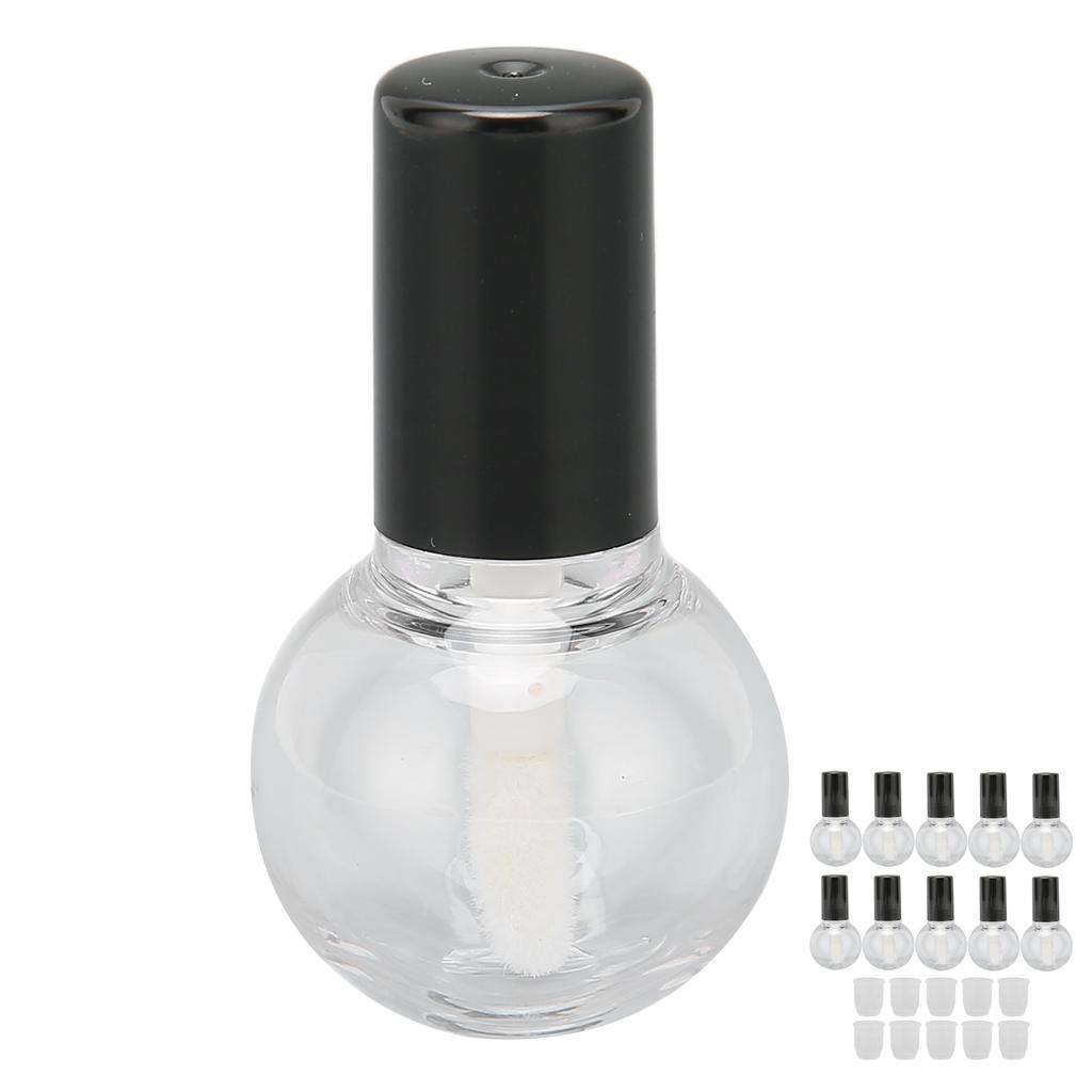 10 szt. 5 ml Puste pojemniki na błyszczyk do ust Urocze plastikowe buteleczki do błyszczyku DIY do wielokrotnego napełniania typu kulka