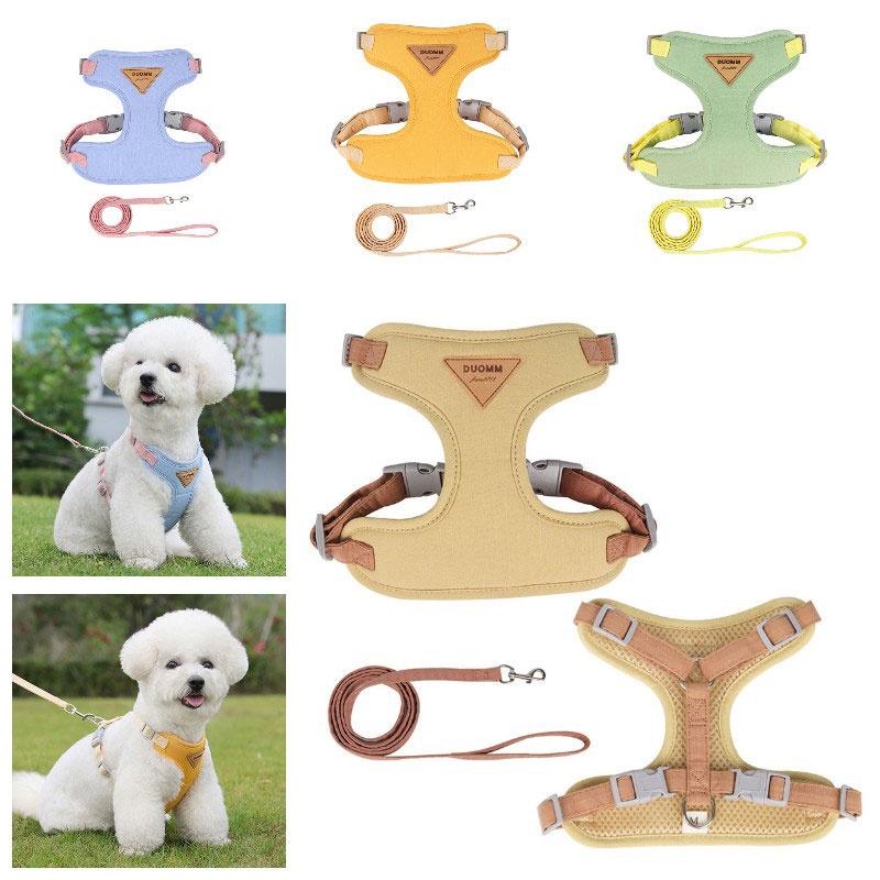 Hot Selling Dog Chest And Back Strap Wholesale Pet Leash For Small Dogs Prevents Escape Adjustable Size