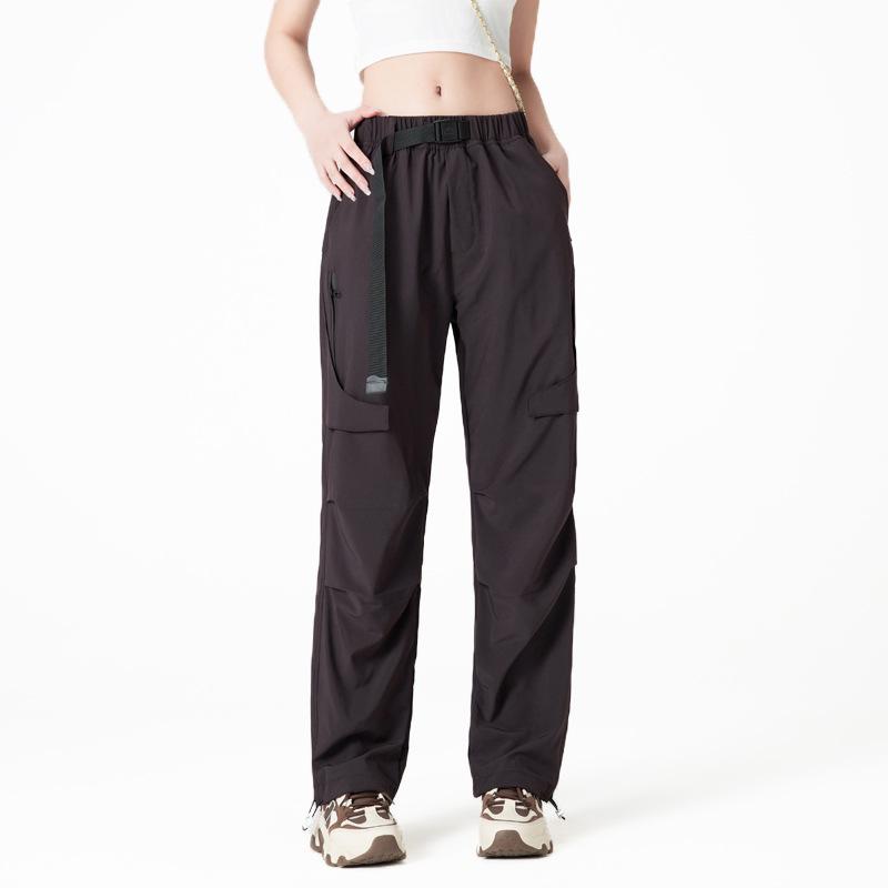 2025 Dámské ležérní voděodolné pracovní kalhoty s více kapsami: Jarní rovné nohavice, Větruodolná bunda pro venkovní sporty