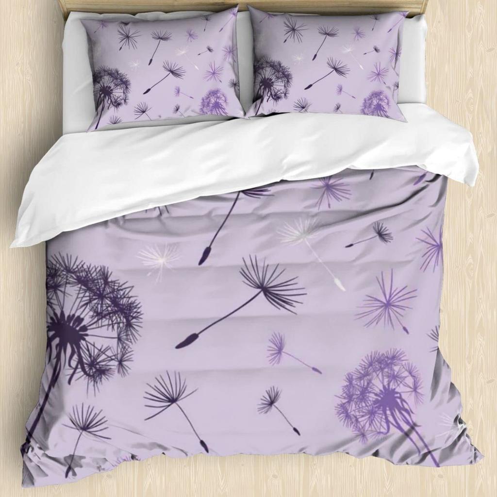 Fresh Style  Dandelion 3D Printed Bedding Set Cozy Duvet Cover King Queen Twin Single Size Birthday Gift Boy Kid Bedroom Decor