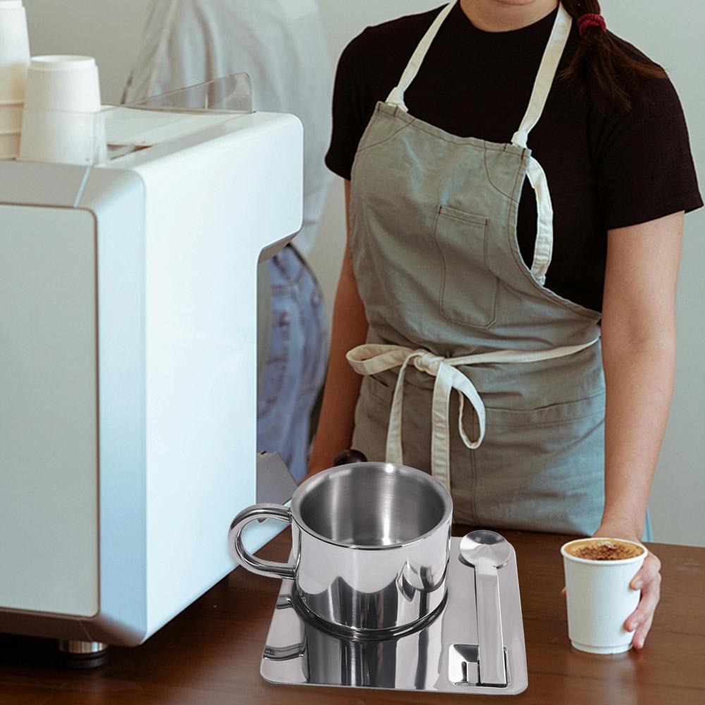 Žáruvzdorná sada šálků na čaj 304 Nerezová ocel Šálek na vodu Špičkový hrnek na kávu Kavárna