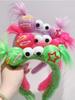 New Funny Plush Ugly Doll HairBand Female Winter Cute Cartoon Face Wash Hairband Hair Hoop Korean Girl Hair Grotto Headband
