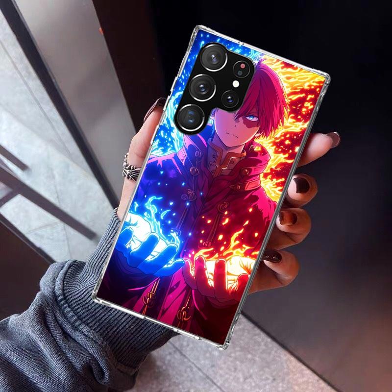 Todoroki Shoto MHA My Hero Handyhülle Für Samsung Galaxy S26 S25 Edge S24 S23 Ultra S22 Plus S21 S20 FE Weiche TPU Rückseite Hülle