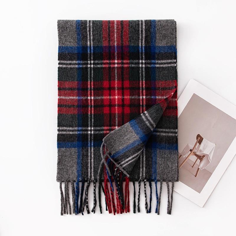 Autumn and Winter Classic British Imitation Cashmere Scarf Winter Plaid Warm Tassel Scarf Couple High End Atmosphere Scarf