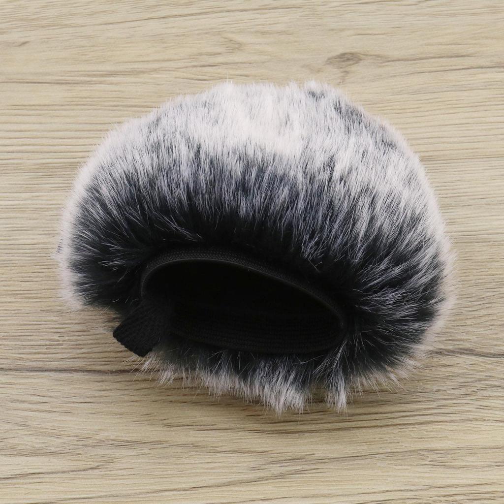 ECSiNG Furry Mic Wind Screen Muff for Zoom H5 H6 Portable Digital Recorder Outdoor Microphone Wind Cover Shield Pop Filter