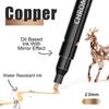 5 colors Mirror Chrome Marker Paint Marker, DIY Silver Marker Pen Alcohol Paint for most surfaces, High-gloss display effects