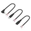 USB Type C Female To Open End Cable Single End USB Type C 2 Core Charging Data Cable 0.25m-2m
