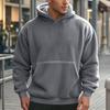 Men S Fleece Hooded Pullover Sweatshirt Winter Casual Wear
