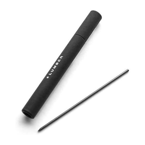 2mm Lead Pencil, Premium Wood, B Lead Refills x 6