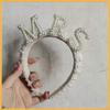 Party Headband Bride Pearl Headband Vintage Pearl Hair Accessories Handmade Beaded Bridal European American