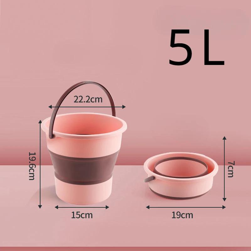 

Складное портативное ведро с крышкой для мытья автомобиля, рыбалки, ванной комнаты, силиконовое ведро для кемпинга, бытовых принадлежностей 5 л/10 л