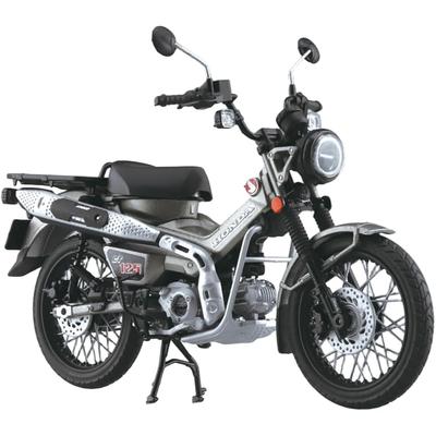 Aoshima Bunka Kyozai (AOSHIMA) Motocicletă completă Honda CT125 Hunter Cub, Argintiu Metalic Mat Blindat, Turnare sub presiune, Pre-vopsită