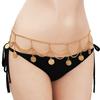 Coin Pendant Metal Body Chain Belt Belly Dance Body Chain Tassel Waist Chain  Dress Accessories